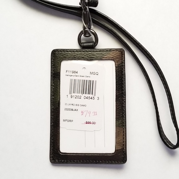 🆕️💯 Authentic Coach Camo ID Lanyard F11984 - Picture 3 of 4